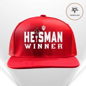 Fernando Mendoza Indiana Hoosiers Crimson 2025 Heisman Winner Trophy Classic Cap Hat Snapback