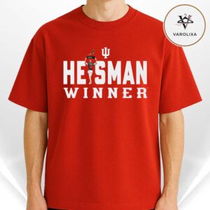 Fernando Mendoza Indiana Hoosiers Crimson 2025 Heisman Winner Trophy Unisex T-Shirt