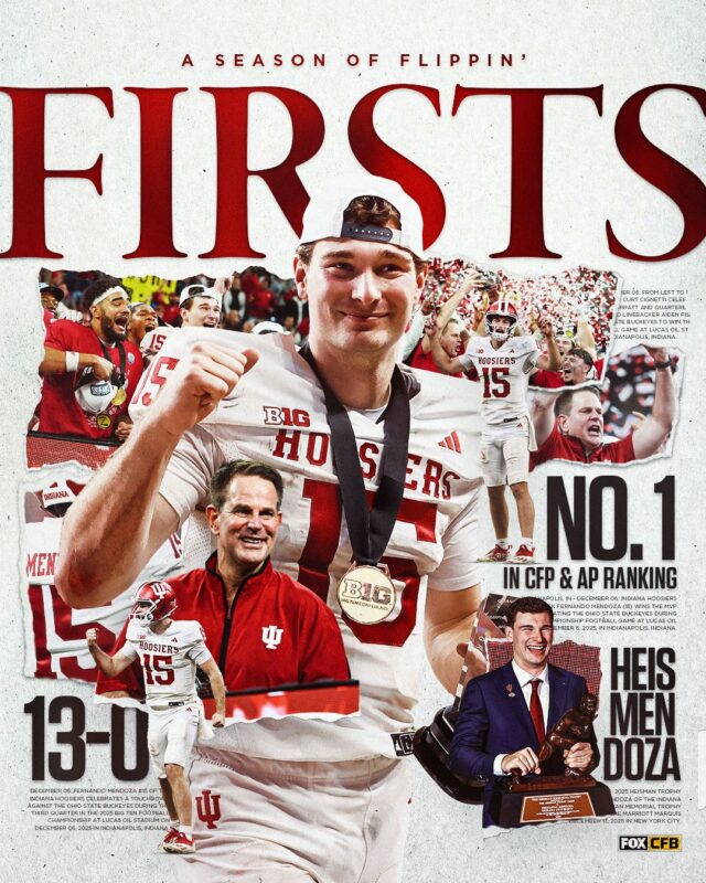 Fernando Mendoza Indiana Hoosiers No 15 Career Highlights Heisman Season