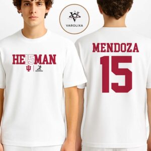 Fernando Mendoza Indiana Hoosiers Unisex 2025 Heisman Trophy Winner Text Two Sides Unisex T-Shirt