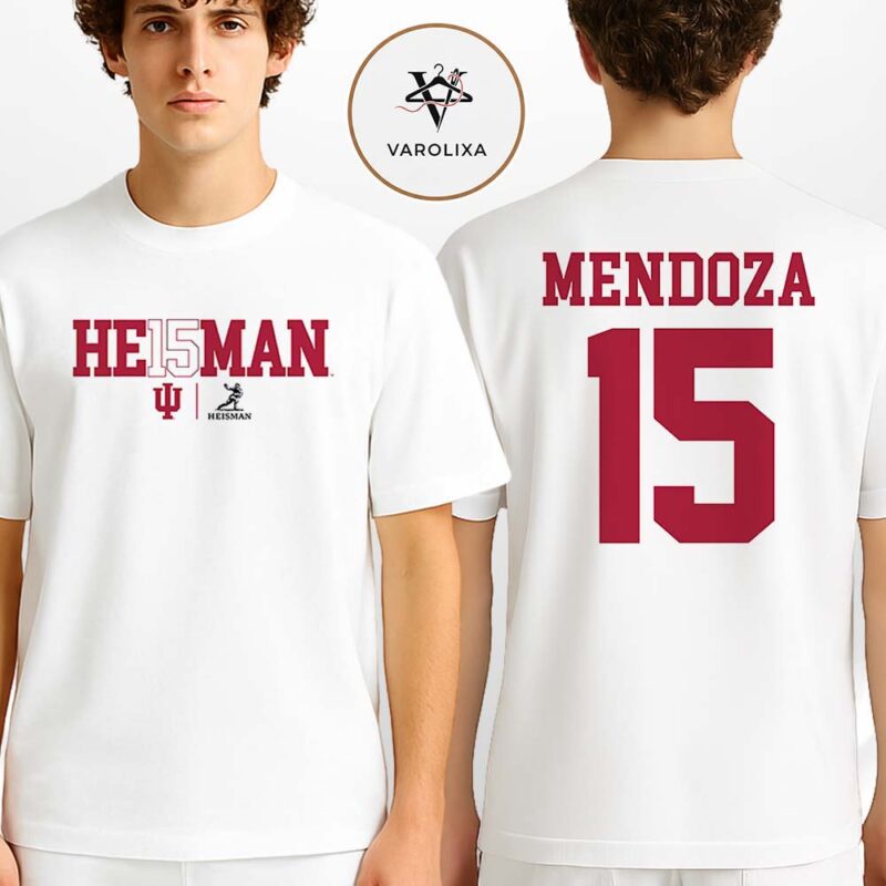 Fernando Mendoza Indiana Hoosiers Unisex 2025 Heisman Trophy Winner Text Two Sides Unisex T Shirt
