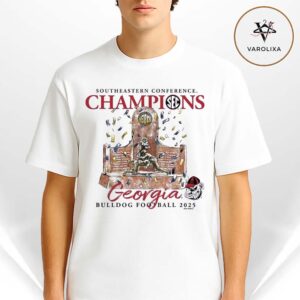 Georgia Bulldogs 2025 SEC Football Champions Trophy Unisex T-Shirt