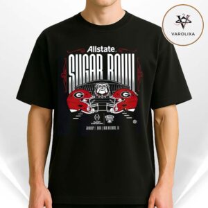 Georgia Bulldogs 2026 Allstate Sugar Bowl Bound Head To Head NFL Unisex T-Shirt