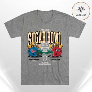 Georgia Bulldogs Vs. Ole Miss Rebels 2026 Sugar Bowl Matchups CFP NFL Season Bowl Unisex T-Shirt