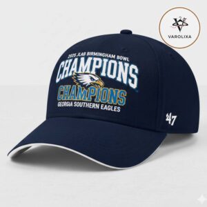 Georgia Southern Eagles Champions 2025 JLab Birmingham Bowl Classic Cap Hat