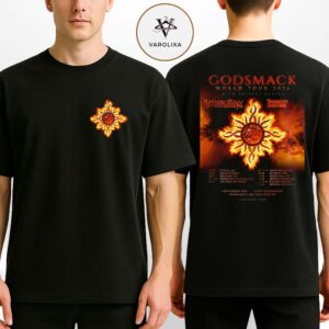 Godsmack World Tour 2026 Poster With Nothing More And Thundermother Across Europe Festival Dates Two Sides Unisex T-Shirt