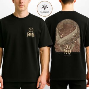 Gojira Concert Poster At Accor Arena In Paris France On November 30 2025 From Mars To Sirius Cosmic Whale Artwork Two Sides Unisex T-Shirt