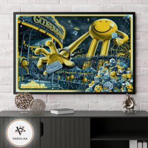 Paul McCartney Tour Poster Got Back 2025 Across USA Psychedelic Portrait Artwork Home Decor Poster Canvas