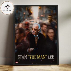 Happy Birthday Stan Lee The Man Marvel Tribute Cinematic Fan Art Poster Home Decor Poster Canvas