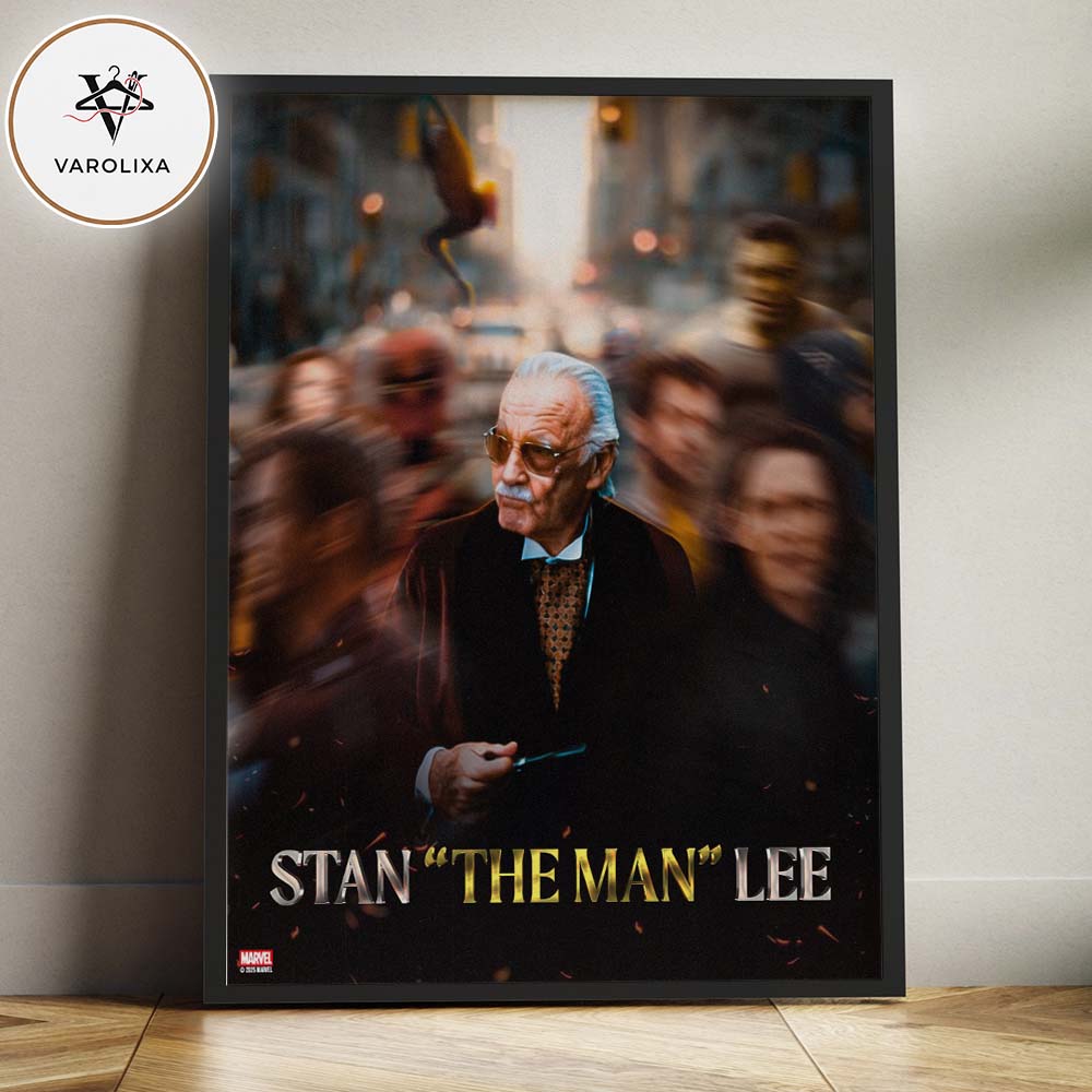 Happy Birthday Stan Lee The Man Marvel Tribute Cinematic Fan Art Poster Home Decor Poster Canvas Happy Birthday Stan Lee The Man Marvel Tribute Cinematic Fan Art Poster Home Decor Poster Canvas