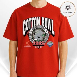 Homefield Ohio State Buckeyes Red 2025 Cotton Bowl CFP Season NFL Game Unisex T-Shirt