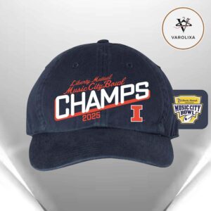 Illinois Fighting Illini 2025 Music City Bowl Champions Cap Hat Snapback