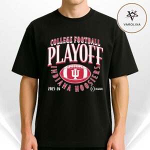 Indiana Hoosiers 2025-26 College Football Playoffs Curve Unisex T-Shirt