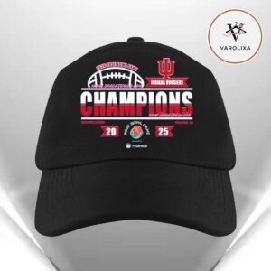 Indiana Hoosiers 2026 College Football Playoff Quarterfinal Rose Bowl Game Champions Locker Room Classic Cap Hat Snapback