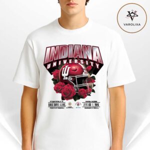 Indiana Hoosiers 2026 Rose Bowl Game Helmet CFP 2025 NFL Season Unisex T-Shirt
