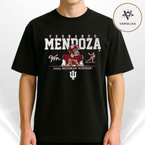 Indiana Hoosiers Fernando Mendoza 2025 Heisman Winner Unisex T-Shirt