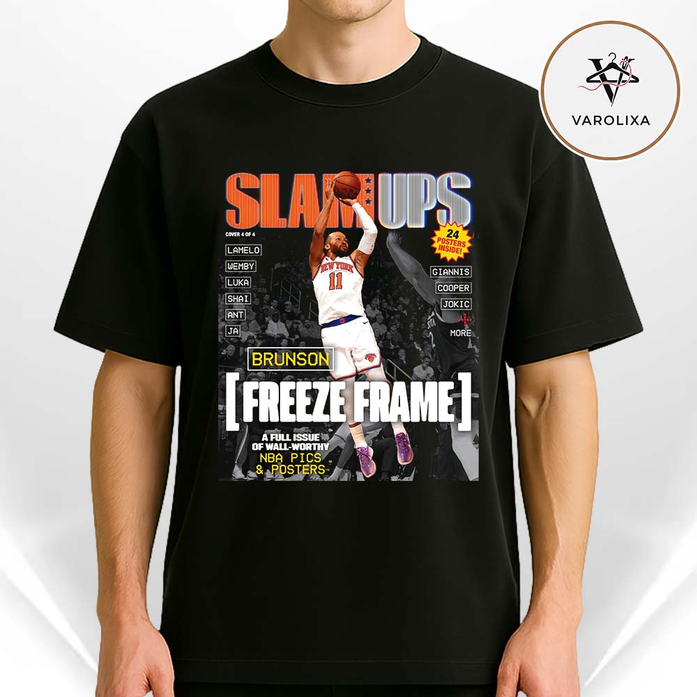 Jalen Brunson New York Knicks Freeze Frame NBA Magazine Style 2026 Unisex T-Shirt Jalen Brunson New York Knicks Freeze Frame NBA Magazine Style 2026 Unisex T-Shirt