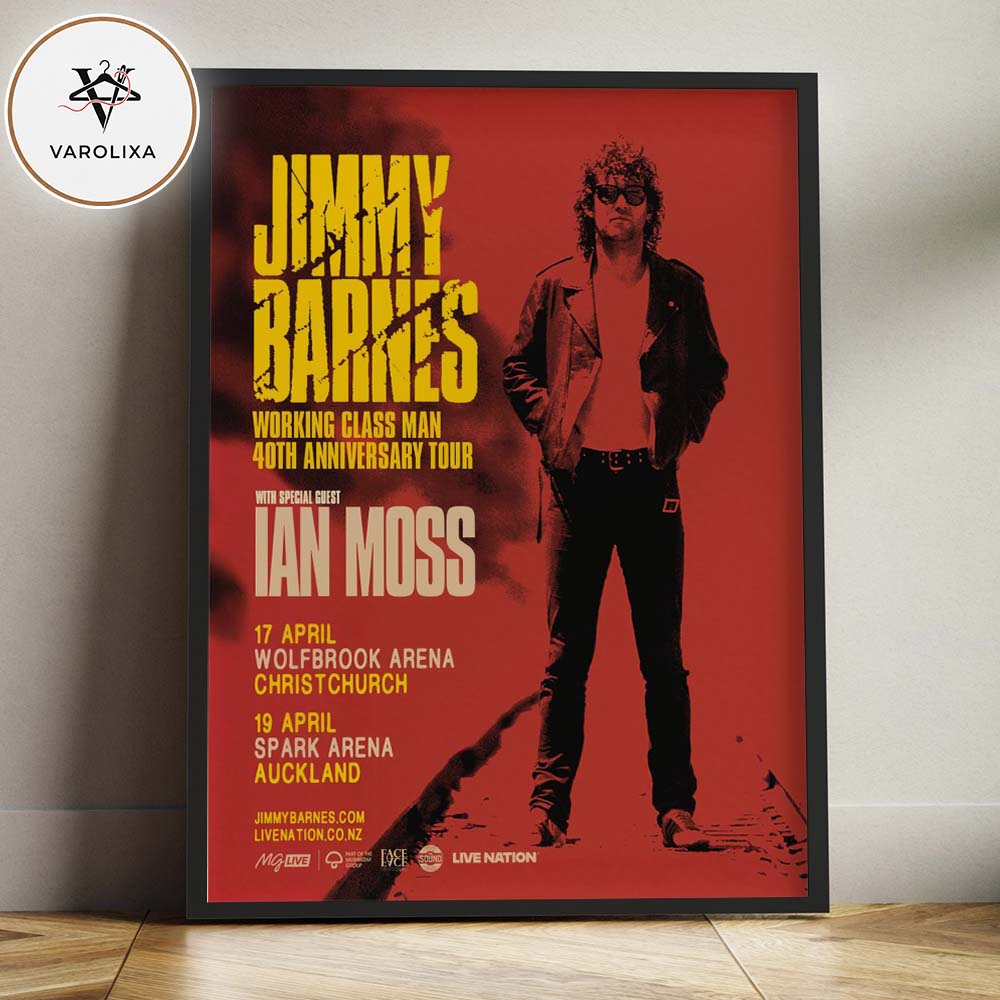 Jimmy Barnes Concert Poster At Wolfbrook Arena And Spark Arena In Christchurch And Auckland On April 17 And April 19 2025 Home Decor Poster Canvas Jimmy Barnes Concert Poster At Wolfbrook Arena And Spark Arena In Christchurch And Auckland On April 17 And April 19 2025 Home Decor Poster Canvas