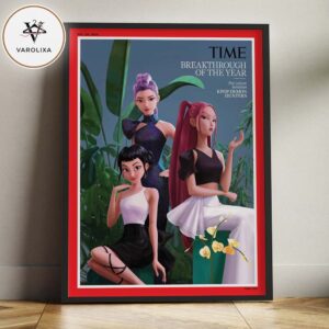KPOP Demon Hunters TIME Magazine Cover Breakthrough of the Year 2025 Pop Culture Sensation Poster Art Home Decor Poster Canvas