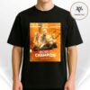 Lando Norris Number 4 McLaren 2025 World Champion Portrait Racing Artwork Unisex T-Shirt