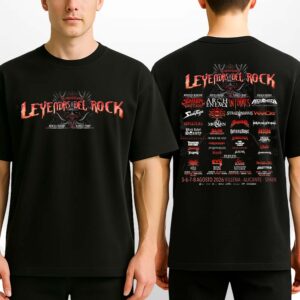 Leyendas Del Rock 2026 XX Anniversary Festival Poster In Villena Alicante Spain Two Sides Unisex T-Shirt