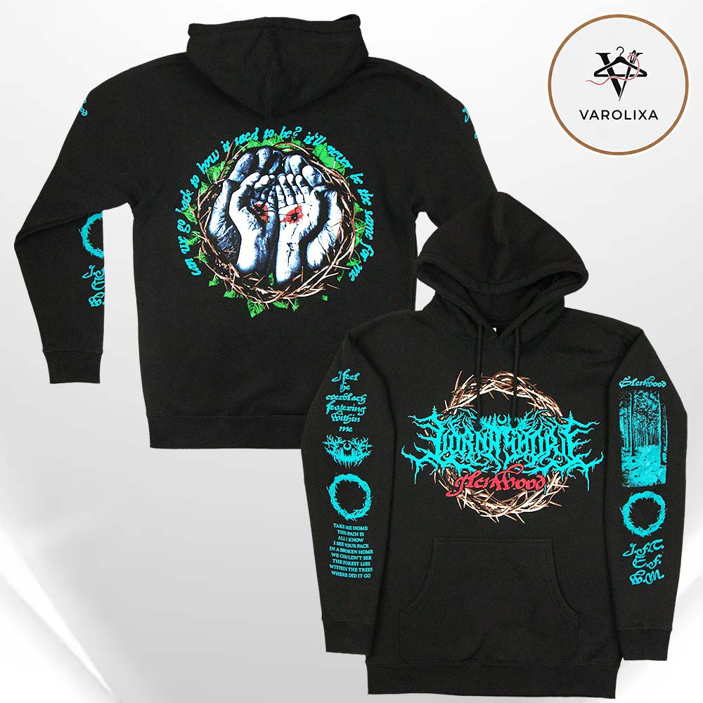 Lorna Shore Within The Trees Two Sides Print Hoodie Lorna Shore Within The Trees Two Sides Print Hoodie