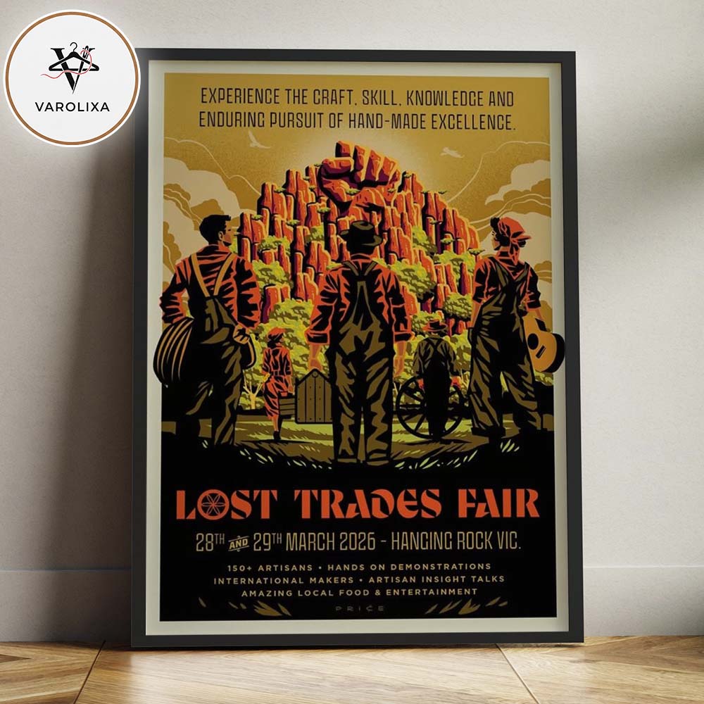 Lost Trades Fair Event Poster At Hanging Rock Reserve In Victoria Australia On March 28 And March 29 2026 Home Decor Poster Canvas Lost Trades Fair Event Poster At Hanging Rock Reserve In Victoria Australia On March 28 And March 29 2026 Home Decor Poster Canvas