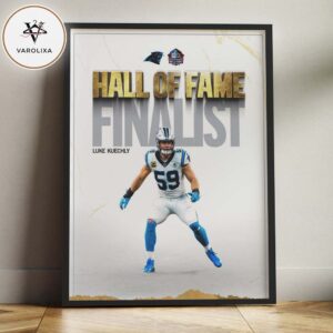 Luke Kuechly Hall Of Fame Finalist Carolina Panthers Football NFL Season 2025 Home Decor Poster Canvas