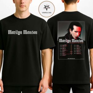 Marilyn Manson One Assassination Under God European Tour 2026 Tour Dates Two Sides Unisex T-Shirt