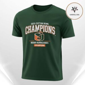 Miami Hurricanes 2025 NCAA Cotton Bowl Champiosn CFP NFL Season Unisex T-Shirt