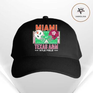 Miami Hurricanes Vs Texas A&M Aggies 2025 College Football Playoff Kyle Field Stadium December 20 NFL Classic Cap Hat Snapback