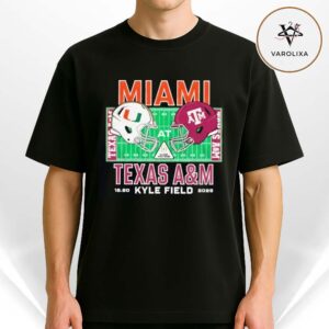 Miami Hurricanes Vs Texas A&M Aggies 2025 College Football Playoff Kyle Field Stadium December 20 NFL Unisex T-Shirt