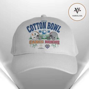 Miami Hurricanes Vs. Ohio State Buckeyes 2025 Goodyear Cotton Bowl 2-Team Matchup Classic Cap Hat Snapback