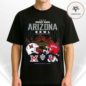 Miami RedHawks Vs Fresno State Bulldogs 2025 Snoop Dogg Arizona Bowl Head to Head Helmet NFL Season Unisx T-Shirt