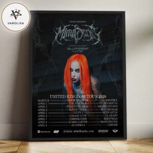 Mimi Barks United Kingdom Tour 2026 Concert Poster Alternative Metal Tour Dates Home Decor Poster Canvas
