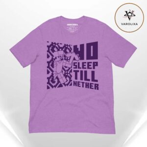Minecraft No Sleep Till Nether Adu Unisex T-Shirt