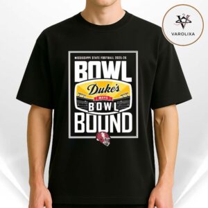 Mississippi State Bulldogs Football 2025 Duke’s Mayo Bowl Bound Unisex T-Shirt