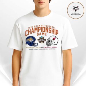 Montana State Bobcats Vs. Illinois State Redbirds 2025 NCAA Division I FCS Football Championship Game Is Set Unisex T-Shirt