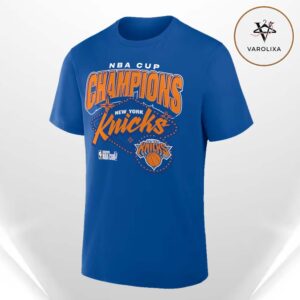 New York Knicks Blue 2025 NBA Cup Champions Legacy Unisex T-Shirt