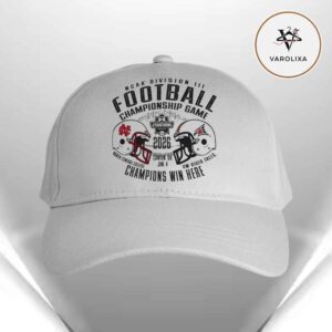 North Central College Vs. Uw-River Falls 2026 NCAA Division III Football Championship Game Set Champions Win Here Classic Cap Hat Snapback