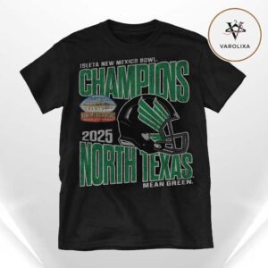 North Texas Mean Green Isleta New Mexico Bowl Champions 2025 College Football T Shirt