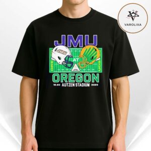 Oregon Ducks Vs JMU Dukes 2025 College Football Playoff Autzen Stadium December 20 NFL Unisex T-Shirt