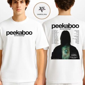 Peekaboo Are We Dreaming Tour 2026 Electronic Music Minimalist Horror Two Sides Unisex T-Shirt