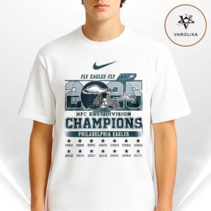 Philadelphia Eagles Fly Eagles Fly NFC East Division Champions 1980 2025 Unisex T-Shirt