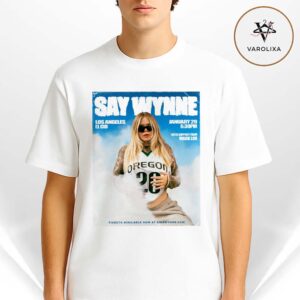 Say Wyntine Live Concert Poster At El Cid In Los Angeles CA On January 29 Indie Pop Tour Artwork Unisx T-Shirt
