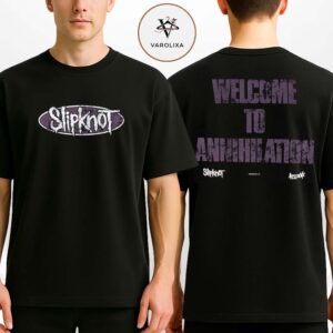 Slipknot x Welcome Annihilation Boxy Garment Distressed Graphic Tee Two Sides Print Heavyweight Streetwear