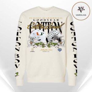 Something Inked Ohio State Buckeyes Mens Ivory 2025 Cotton Bowl Head to Head Unisex Sweatshirt