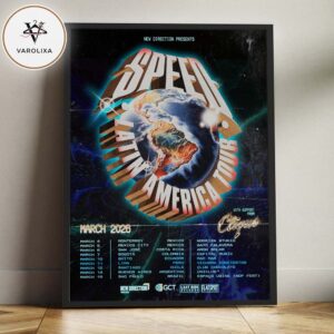 Speed Latin America Tour Poster In Mexico Costa Rica Colombia Ecuador Peru Chile Argentina Brazil On March 2026 Home Decor Poster Canvas