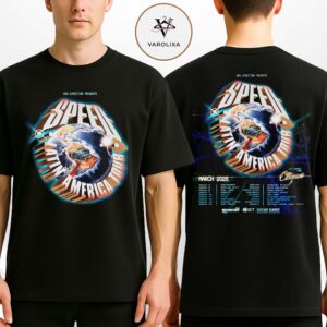 Speed Latin America Tour Poster In Mexico Costa Rica Colombia Ecuador Peru Chile Argentina Brazil On March 2026 Two Sides Unisex T-Shirt