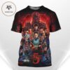 Stranger Things 5 Final Chapter Eleven Connection Dark Red Emotional Fan Art 2025 All Over Print Shirt